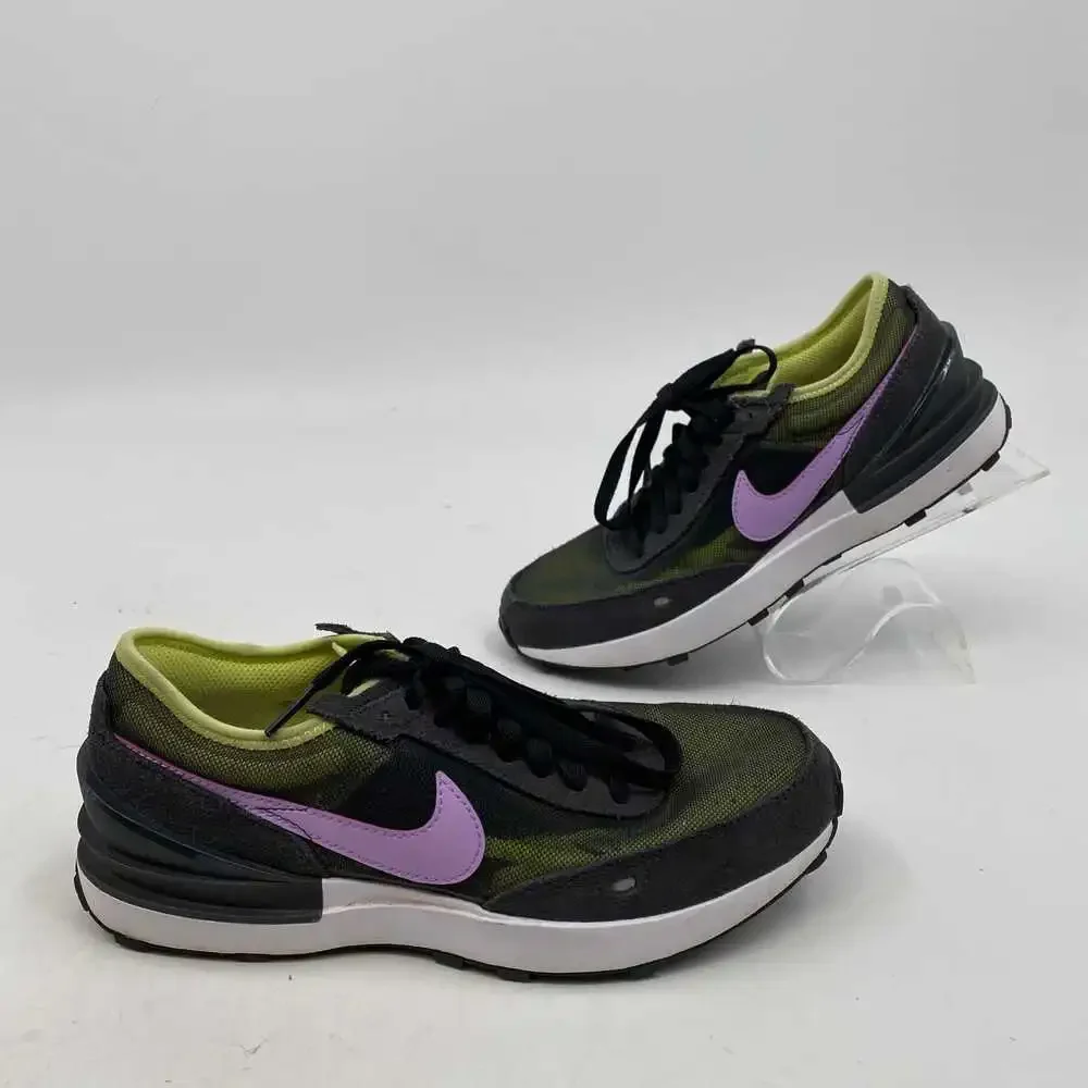 Nike Purple Green Synthetic Lace-Up Sneakers | Women’s Size 5.5